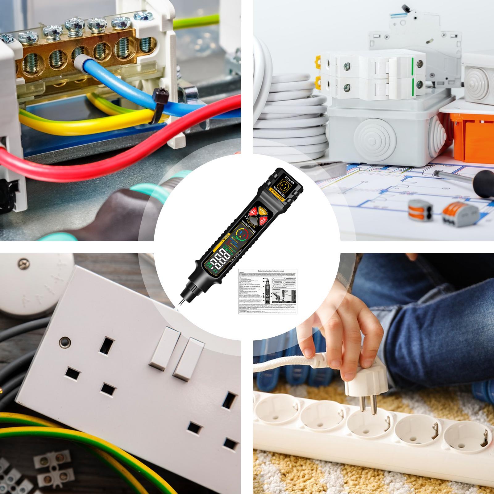 Smart Home Display - Outlet Tester With LED Display &