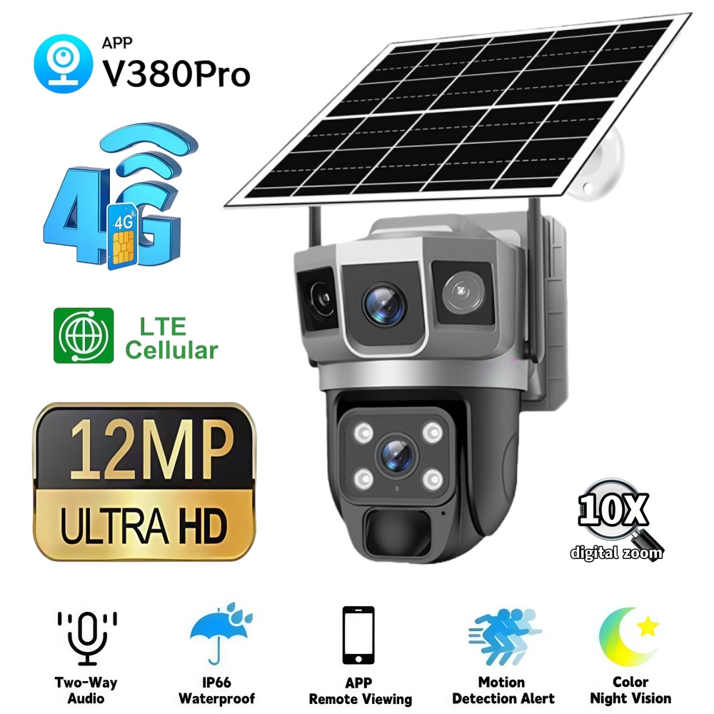 Smart Home News - 4G Camera Outdoor Solar Surveillance Camera