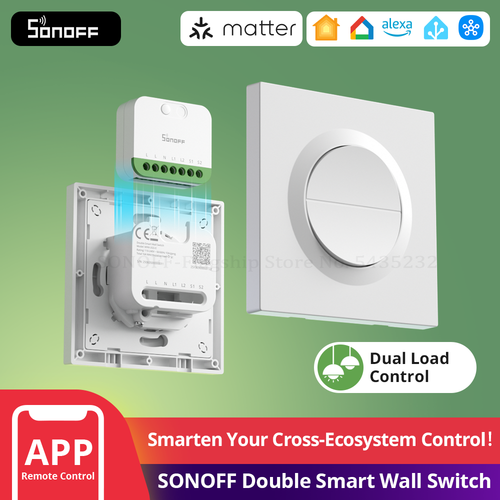 Smart Home Apple - SONOFF MINI-2GS-E Matter Over WiFi Double