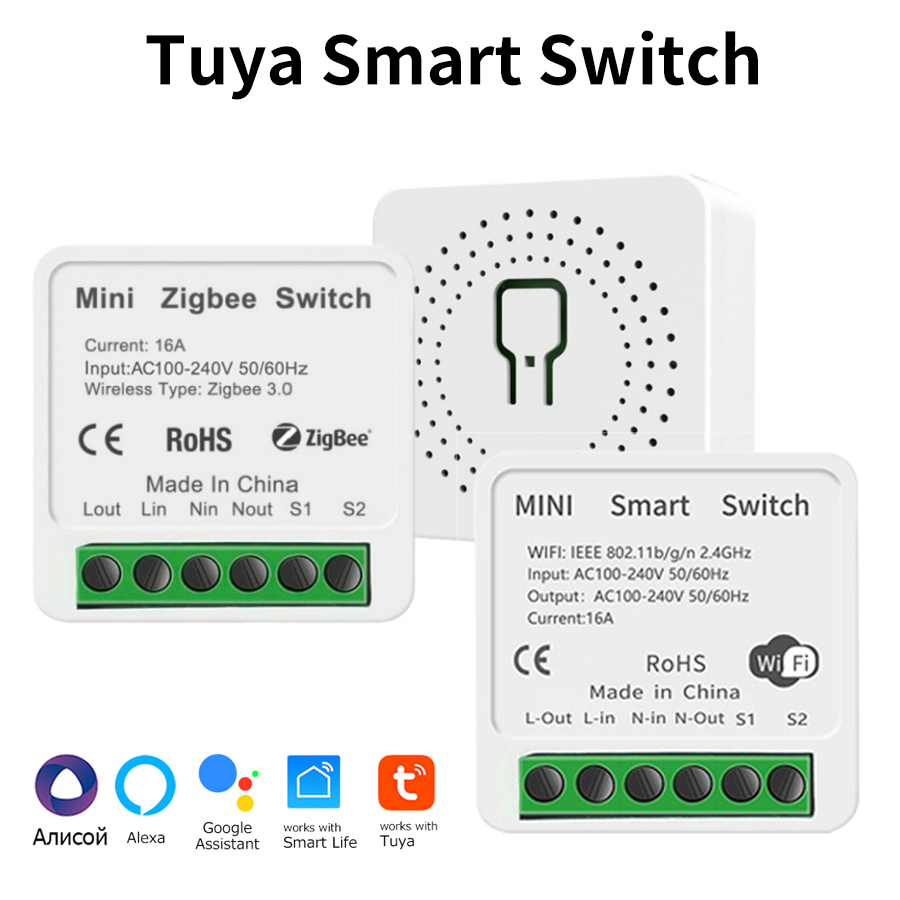 Smart Home Google - Mini Tuya ZigBee WiFi Intelligent Switch