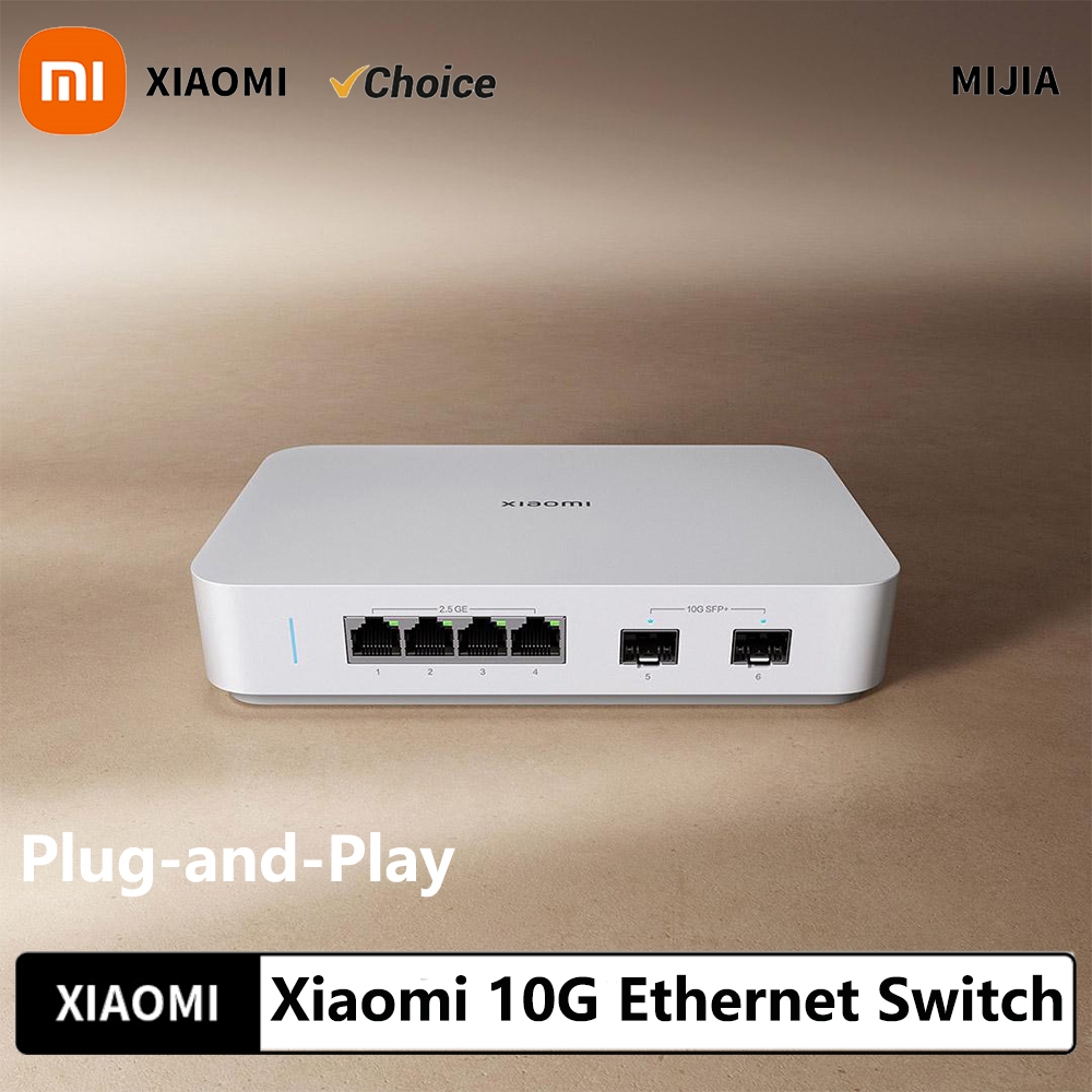 Smart Home Hub 2 - Original Xiaomi 10G Ethernet Switch 4×2.5G+2×10GMbps