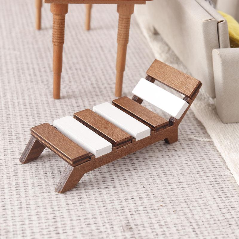 Smart Home Furniture - 1:12 Dollhouse Miniature Beach Chair Lounger
