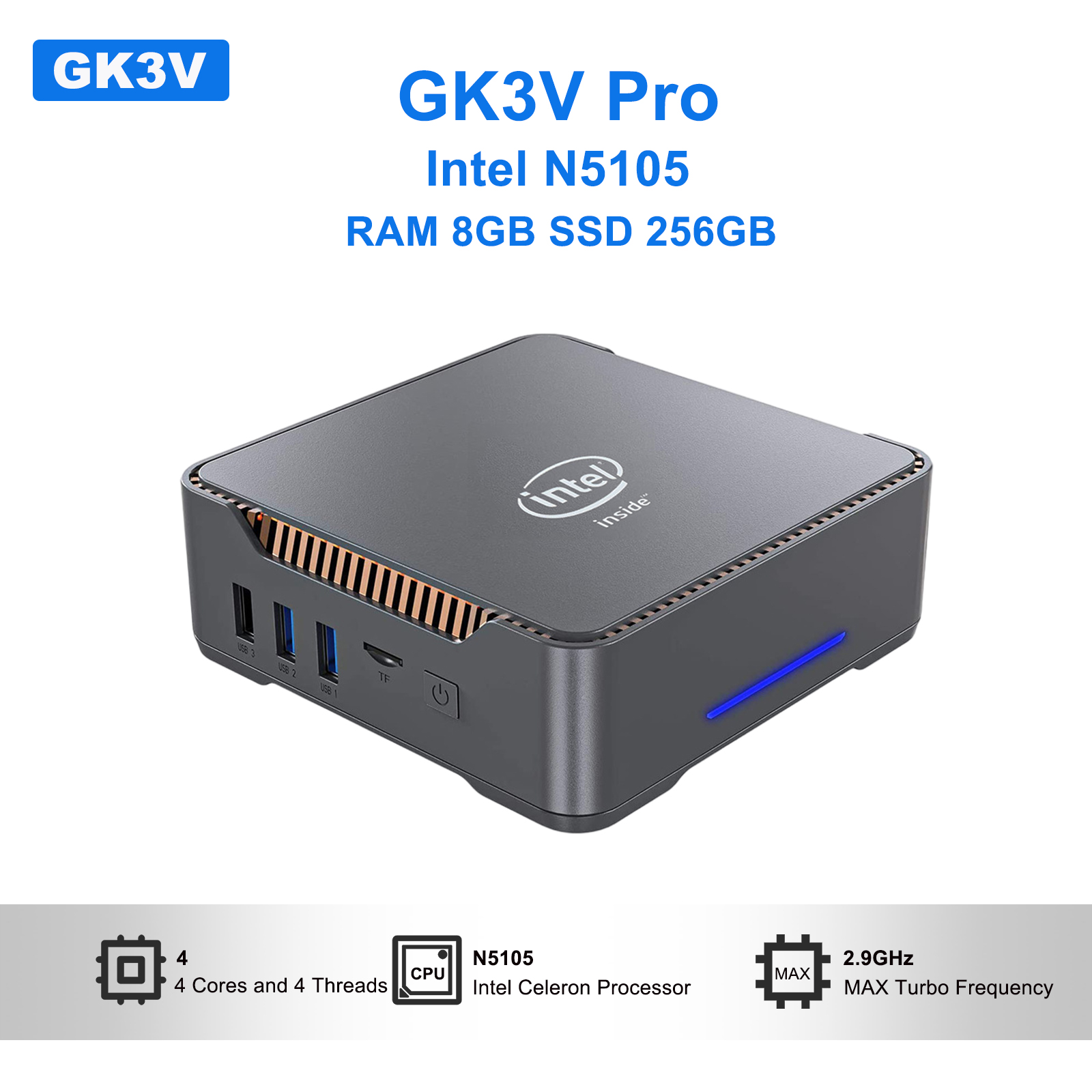 Smart Home Pc - GK3V Pro mini pc Intel N5105