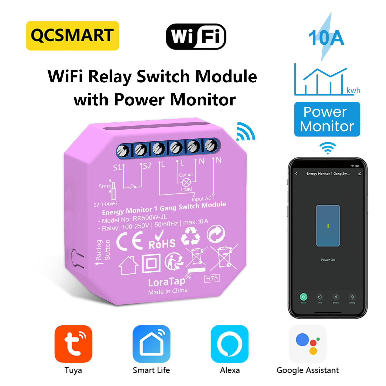 Smart Home Energy App - QCSMART Wireless Power Energy Monitoring Estimate