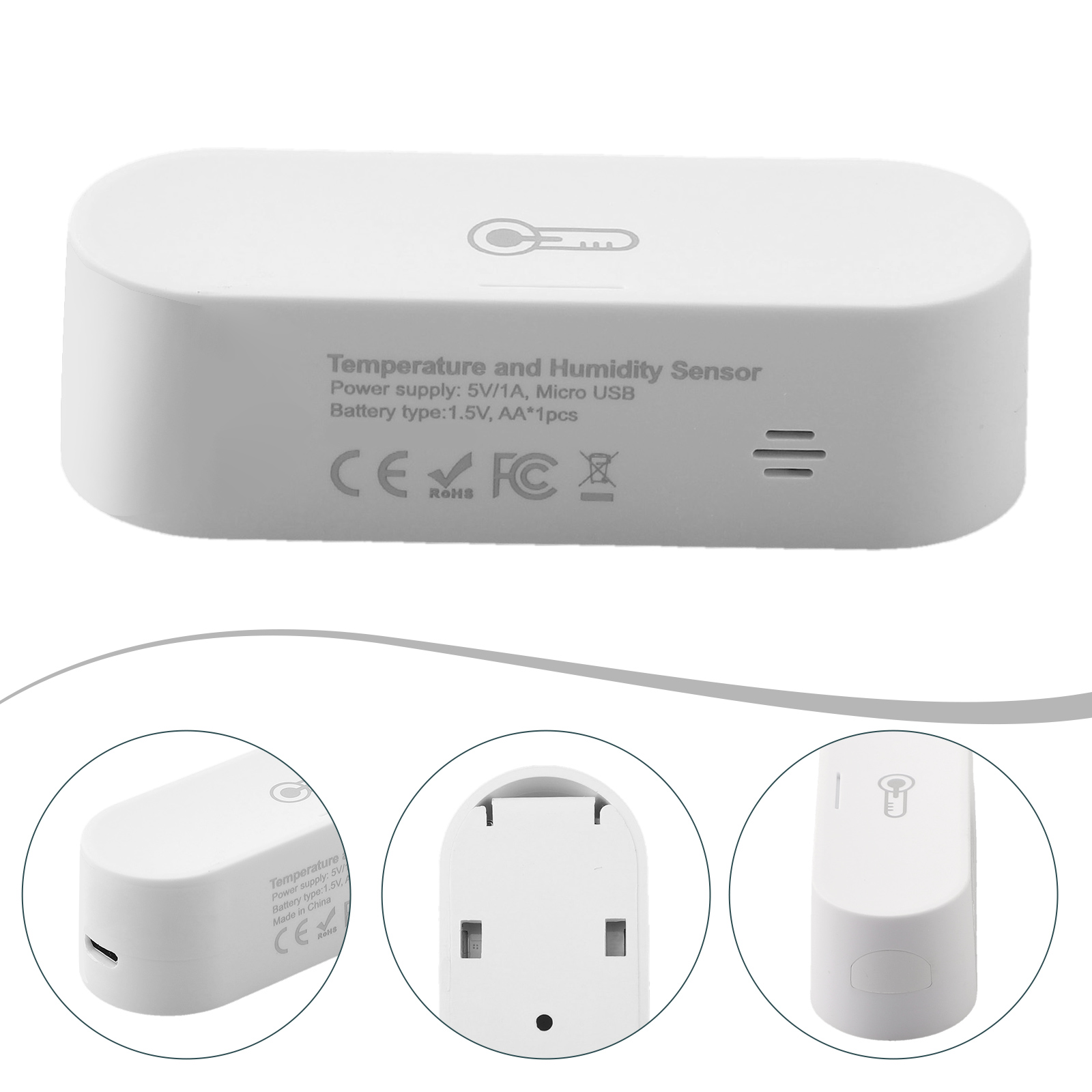 Smart Home News - ~1pc Temperature And Humidity Sensor For