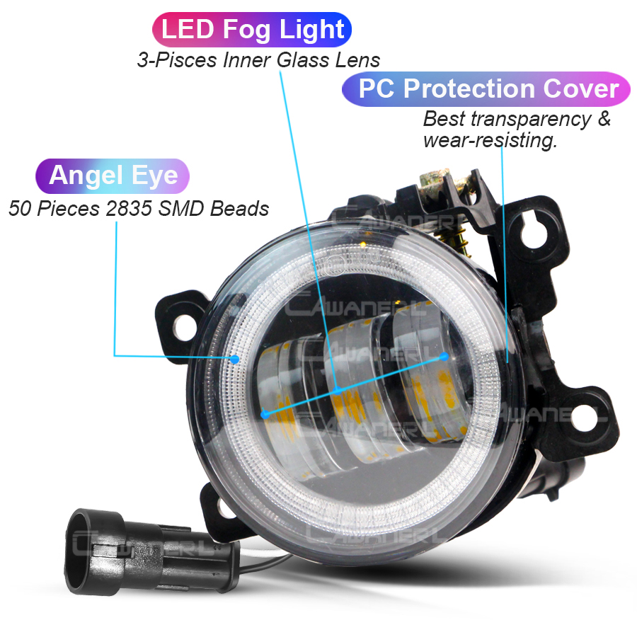 2 Pieces Angel Eye LED Fog Lig – Smart Home Pc recenzja i cena