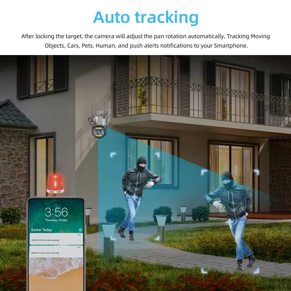 Dual Lens 4G IP Camera WiFi 8M – Smart Home Os recenzja i cena
