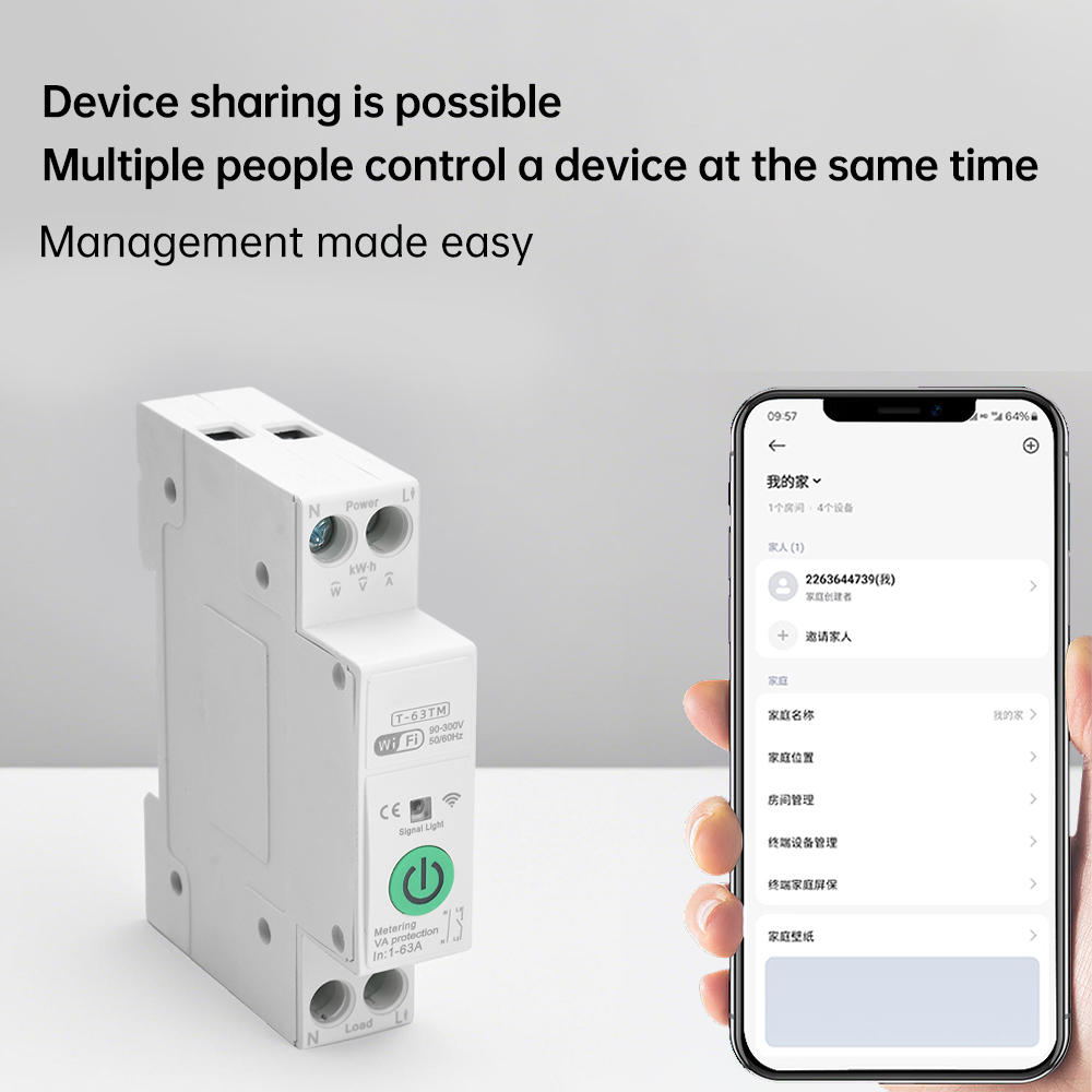 WIFI Smart Circuit Breaker Swi – Smart Home Energy App recenzja i cena