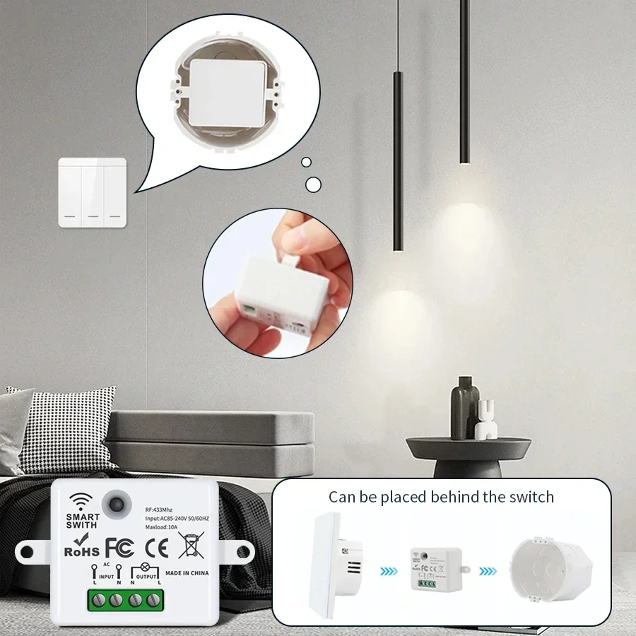 RF 433MHz Wireless Remote Cont – Smart Home Remote Control recenzja i cena