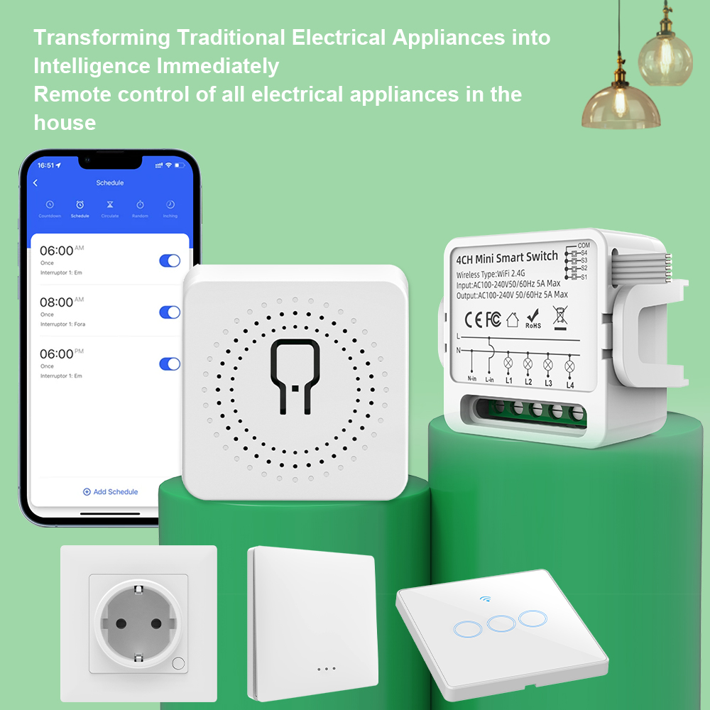 Tuya WiFi Smart Switch 1/2/3/4 – Smart Home Google recenzja i cena