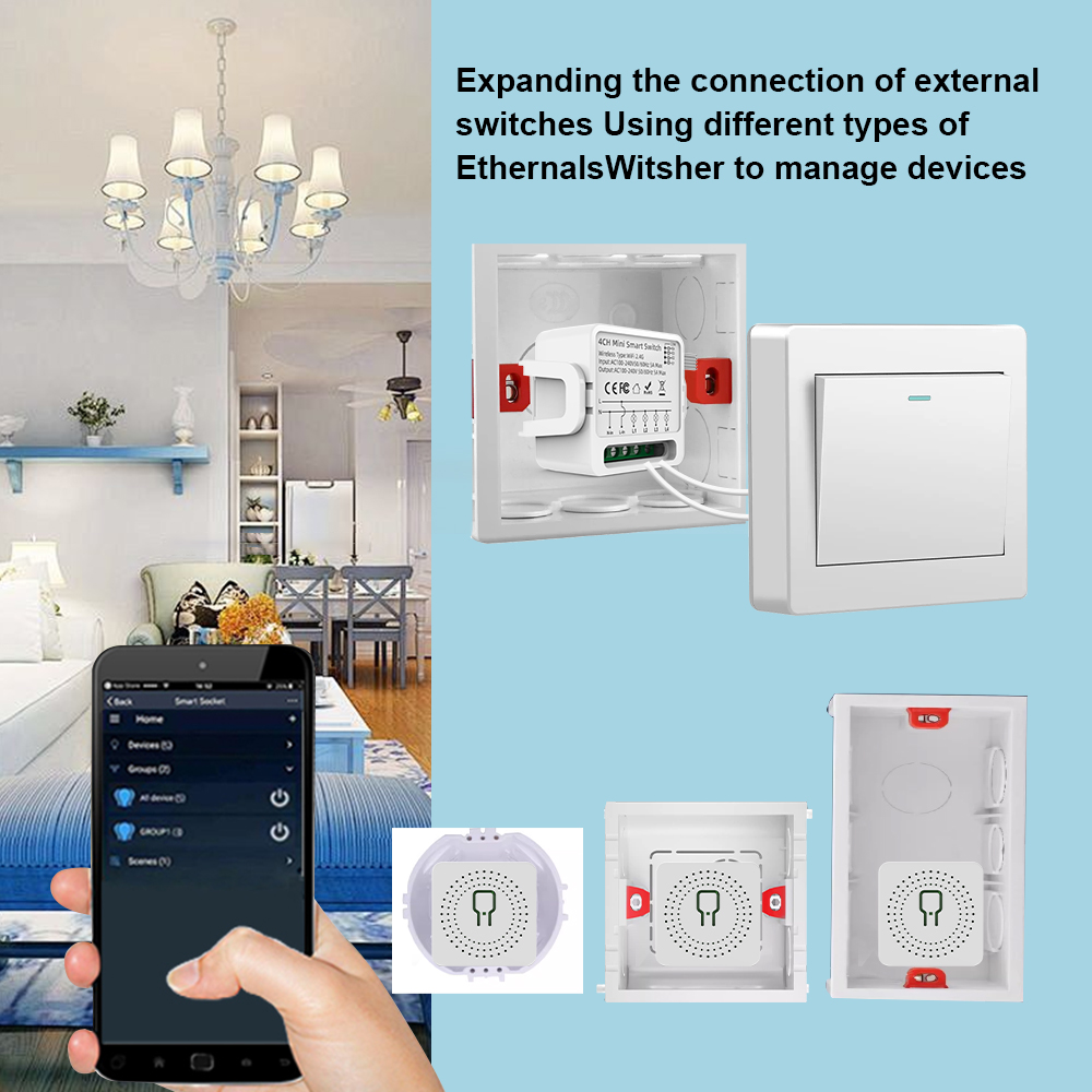 Tuya WiFi Smart Switch 1/2/3/4 – Smart Home Google recenzja i cena