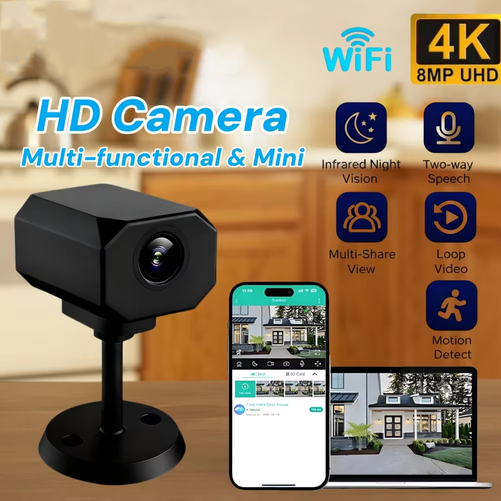 4K HD WiFi Security Camera for – Smart Home Furniture recenzja i cena