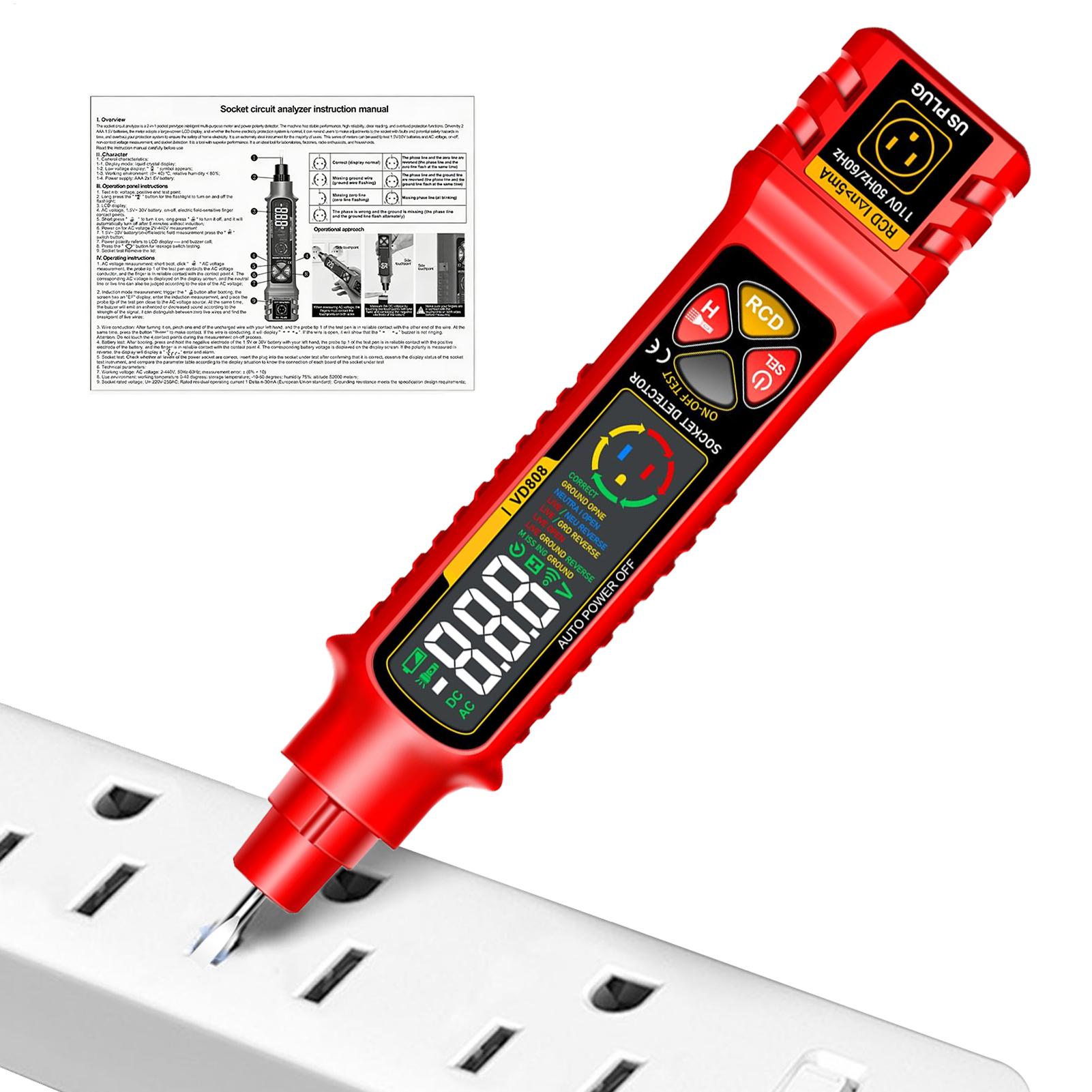 Outlet Tester With LED Display – Smart Home Display recenzja i cena