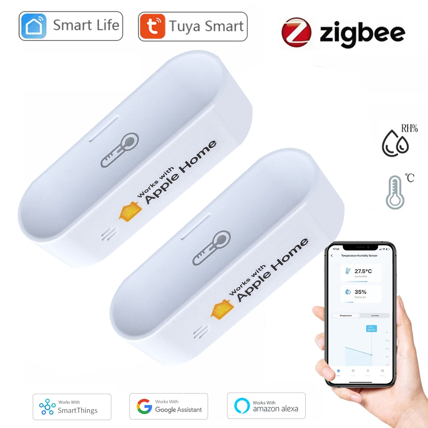 Tuya Smart Zigbee Temperature  – Smart Home Apple recenzja i cena