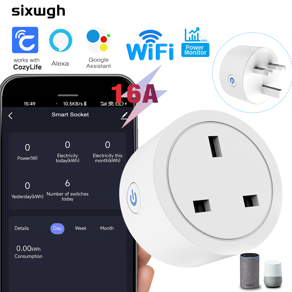 WiFi Smart Socket 16A UK plug  – Smart Home Energy App recenzja i cena