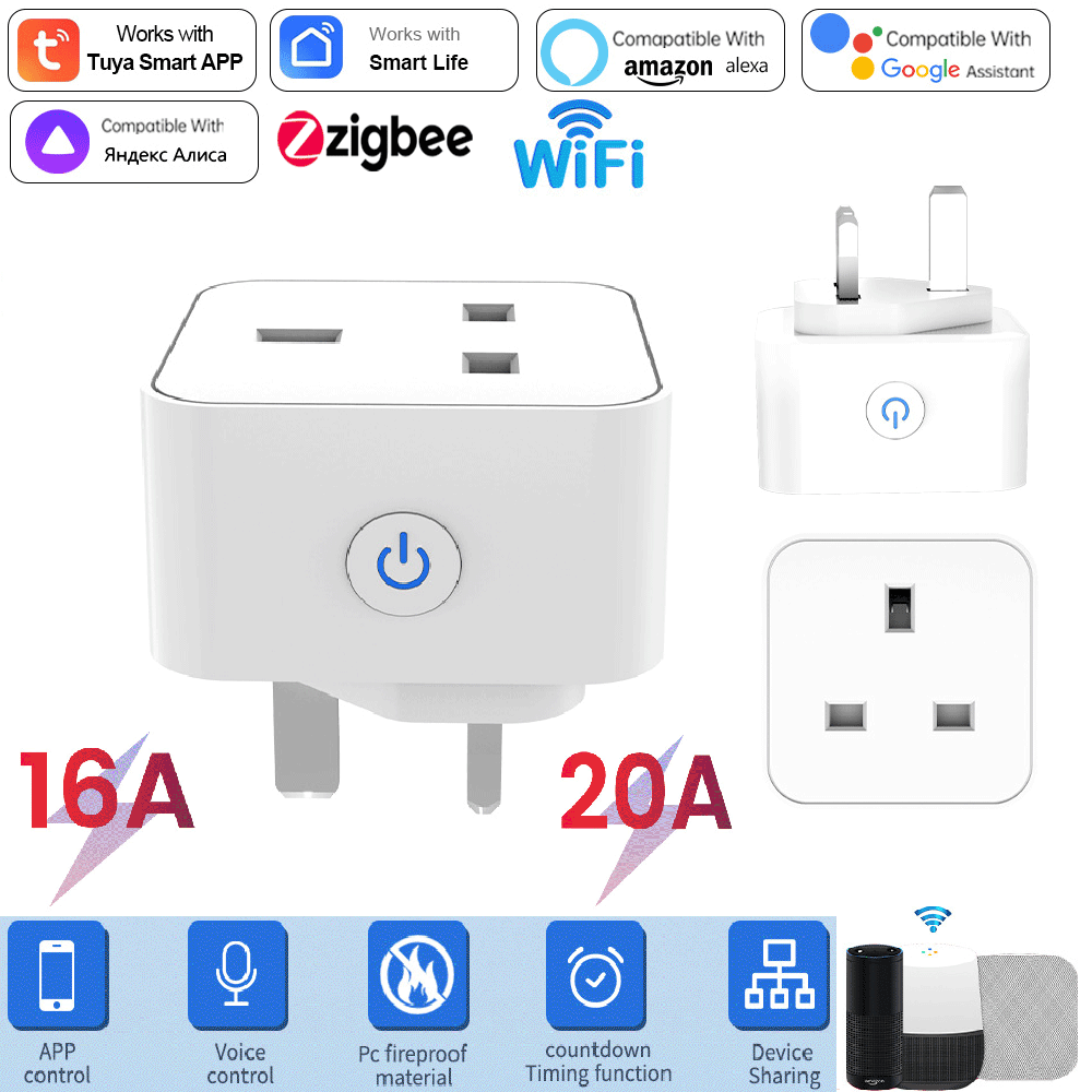 Tuya Smart Socket 16A/20A WiFi – Smart Home Wiser recenzja i cena