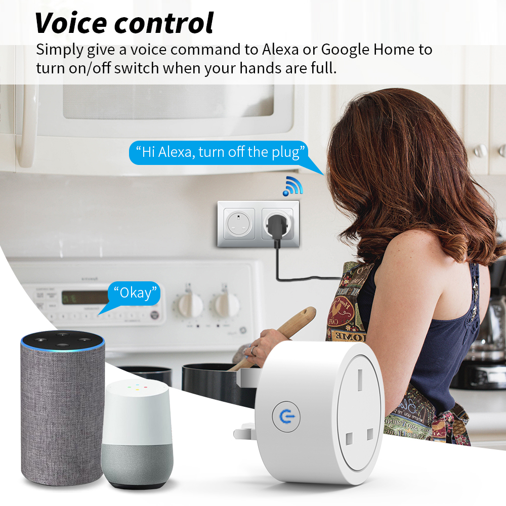 20A Tuya WiFi Smart UK Plug So – Smart Home Energy App recenzja i cena