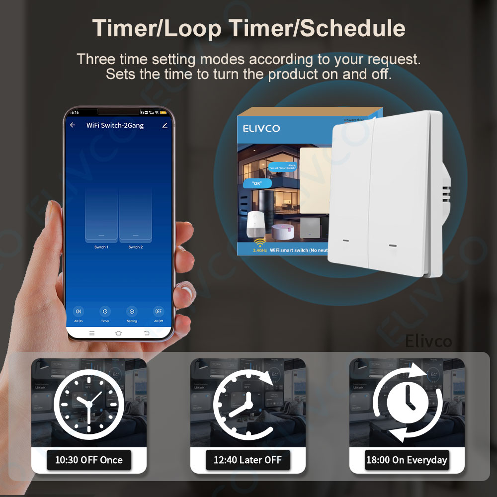 Tuya Wifi Smart Switch No Neut – Smart Home Google recenzja i cena