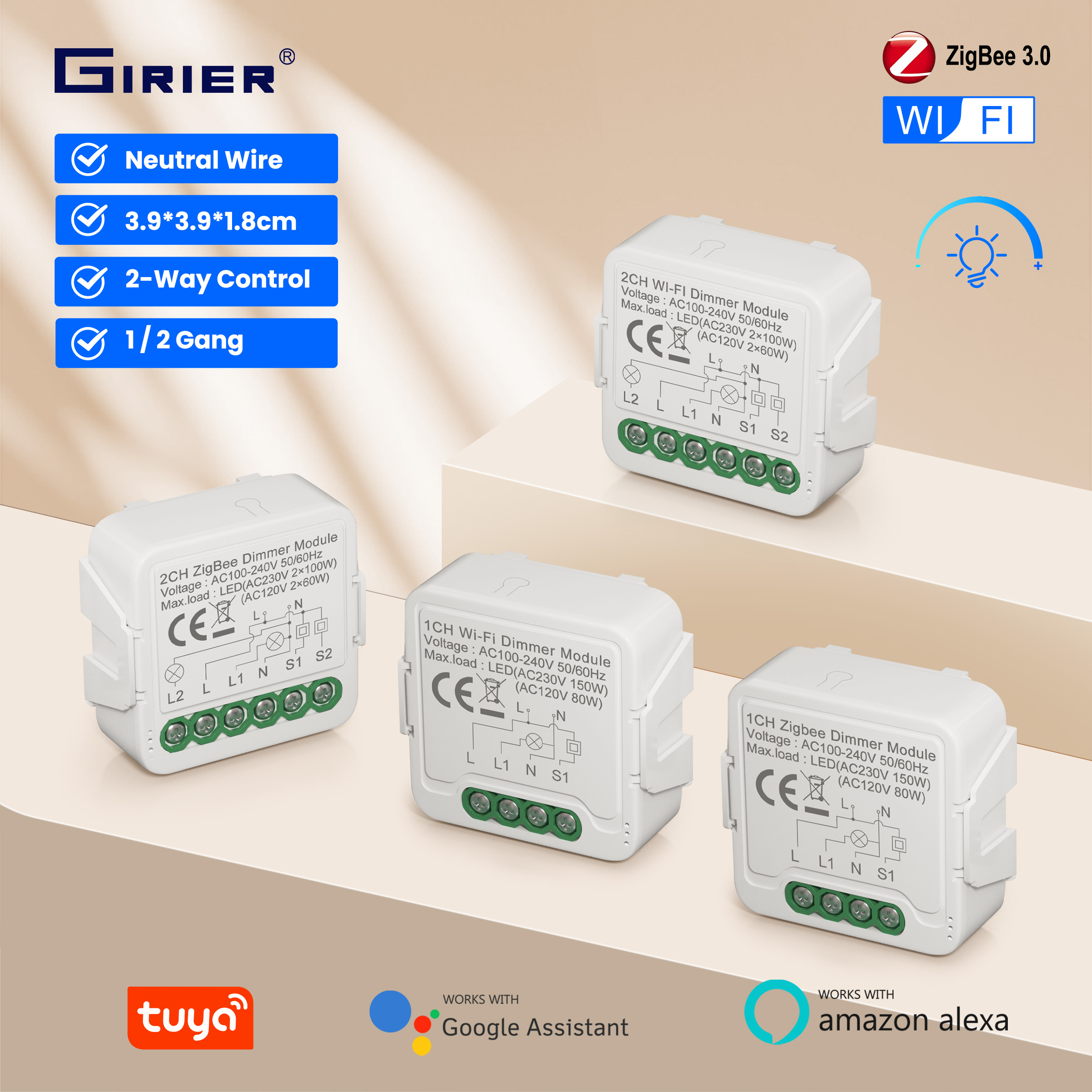 GIRIER Tuya Smart WiFi ZigBee  – Smart Home Google recenzja i cena