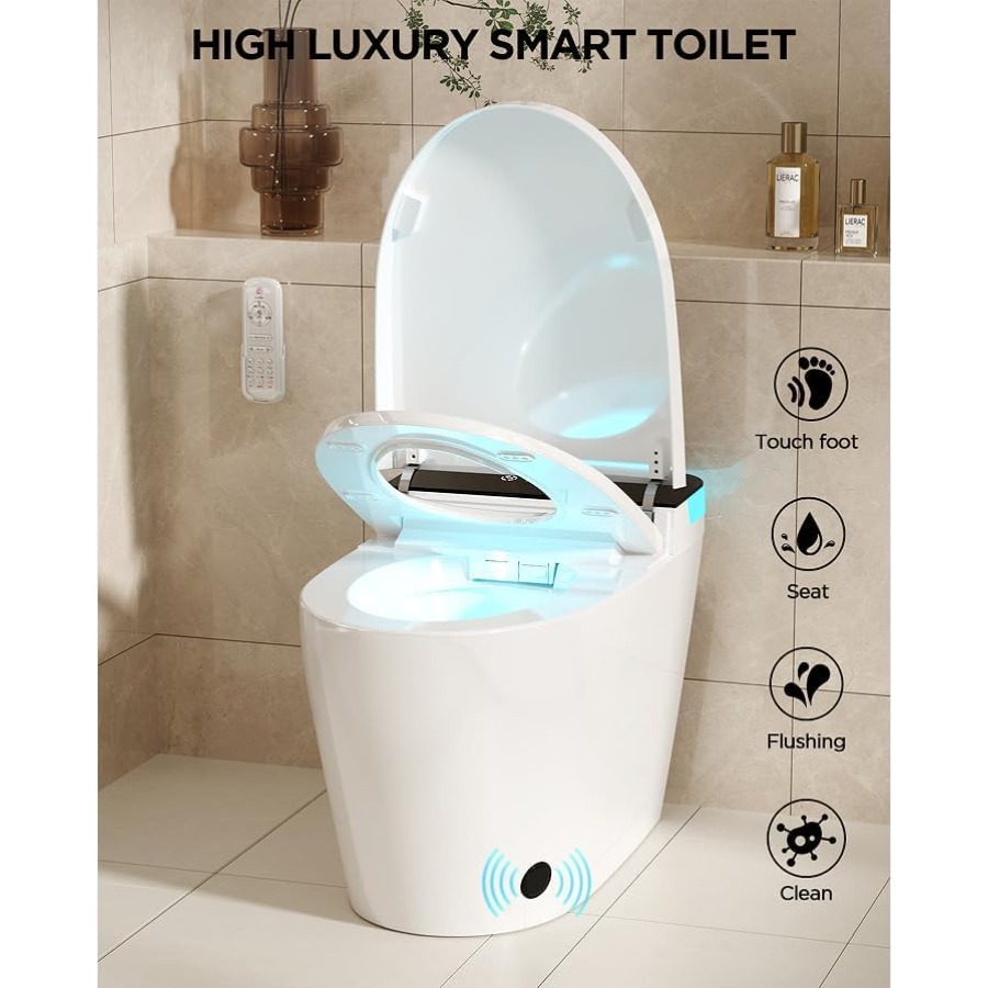 Bathroom smart toilet with hea – Smart Home Remote Control recenzja i cena