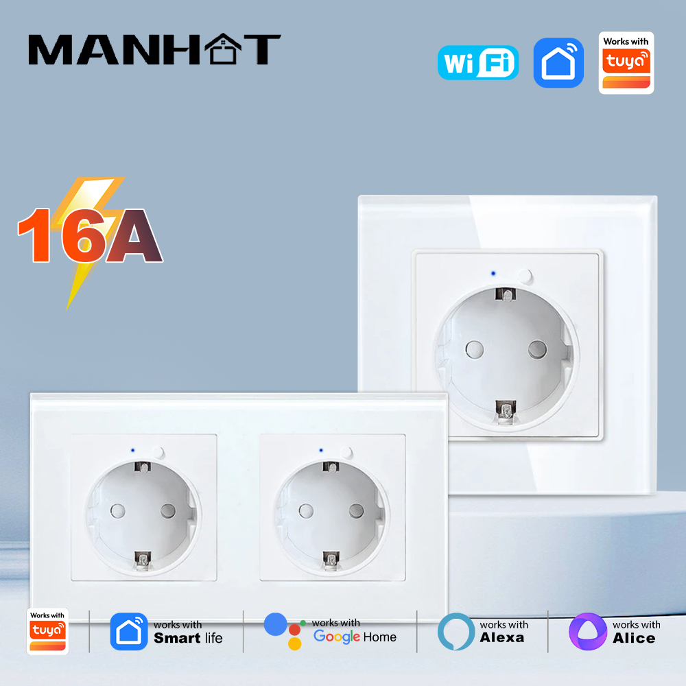 MANHOT WiFi Smart EU Wall Sock – Smart Home Energy App recenzja i cena