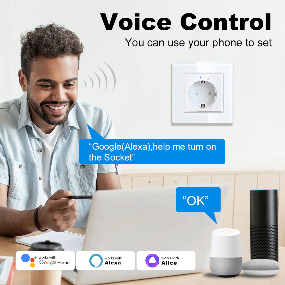 MANHOT WiFi Smart EU Wall Sock – Smart Home Energy App recenzja i cena