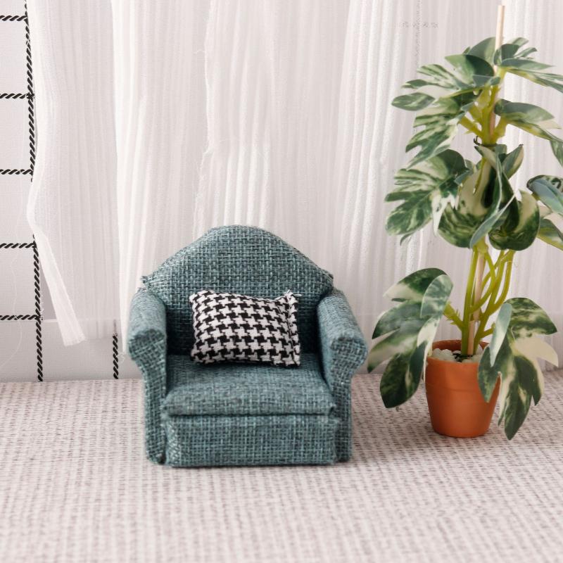 1/12 Dollhouse Mini Flax Sofa  – Smart Home Furniture recenzja i cena