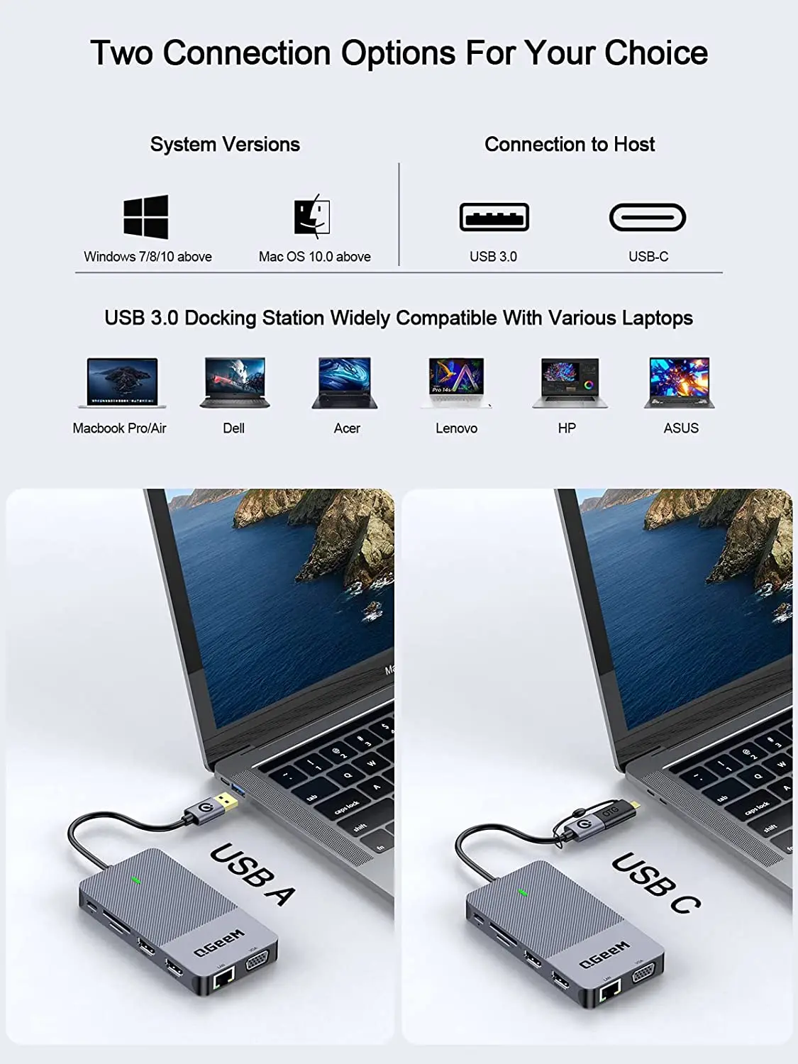 QGeeM USB 3.0 Docking Station, – Smart Home Hub 2 recenzja i cena