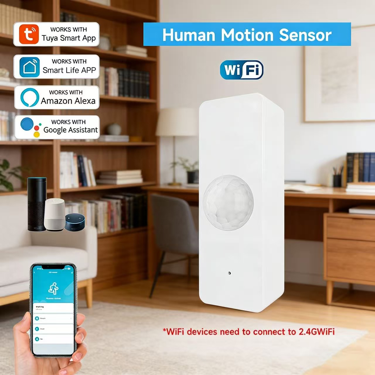 WiFi Smart PIR Motion Sensor T – Smart Home Wiser recenzja i cena