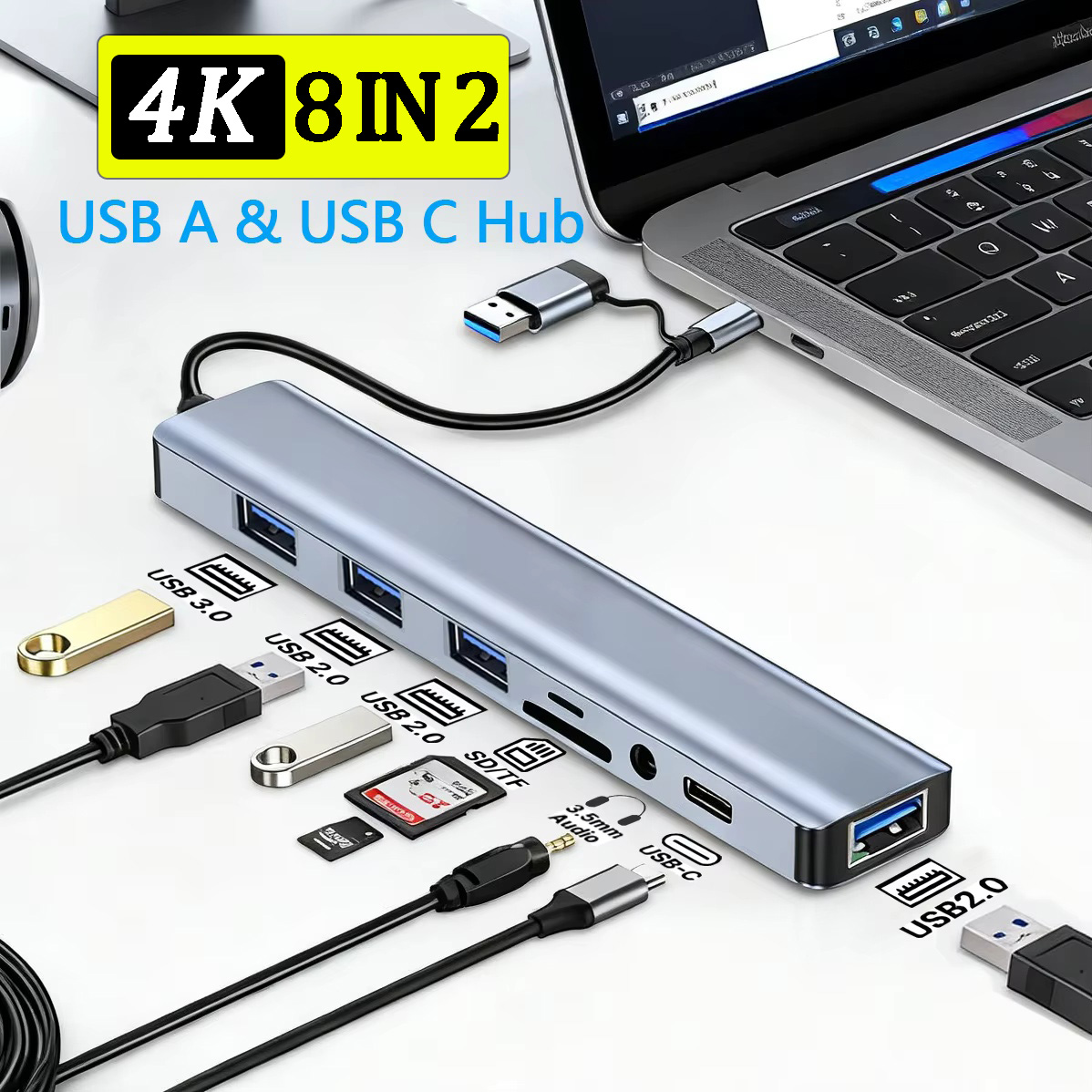 8 In 2 USB C Hub Expander Mult – Smart Home Hub 2 recenzja i cena