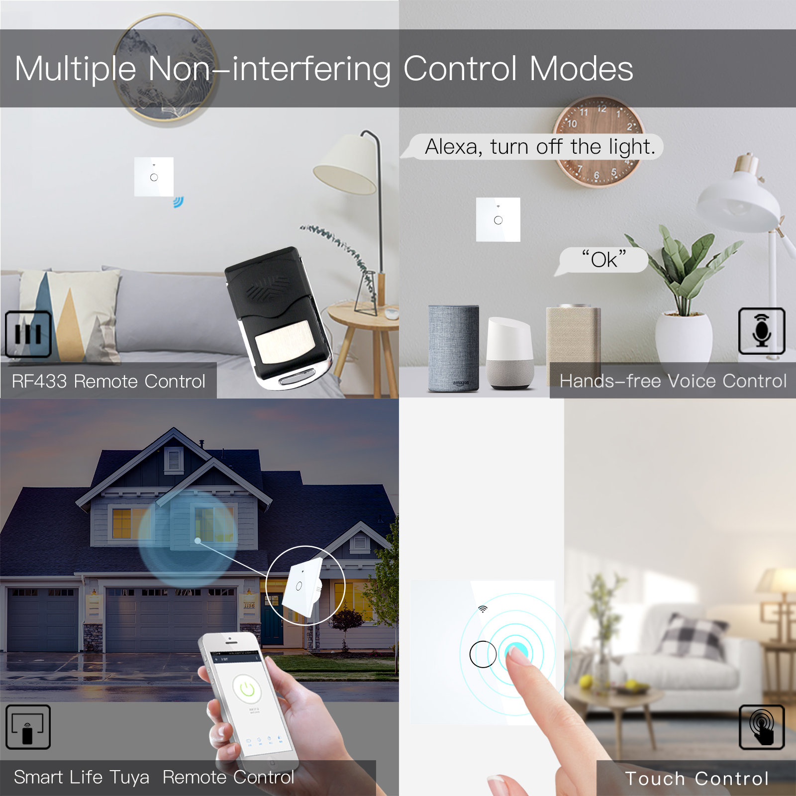 NEW WiFi Smart Light Switch RF – Smart Home Google recenzja i cena