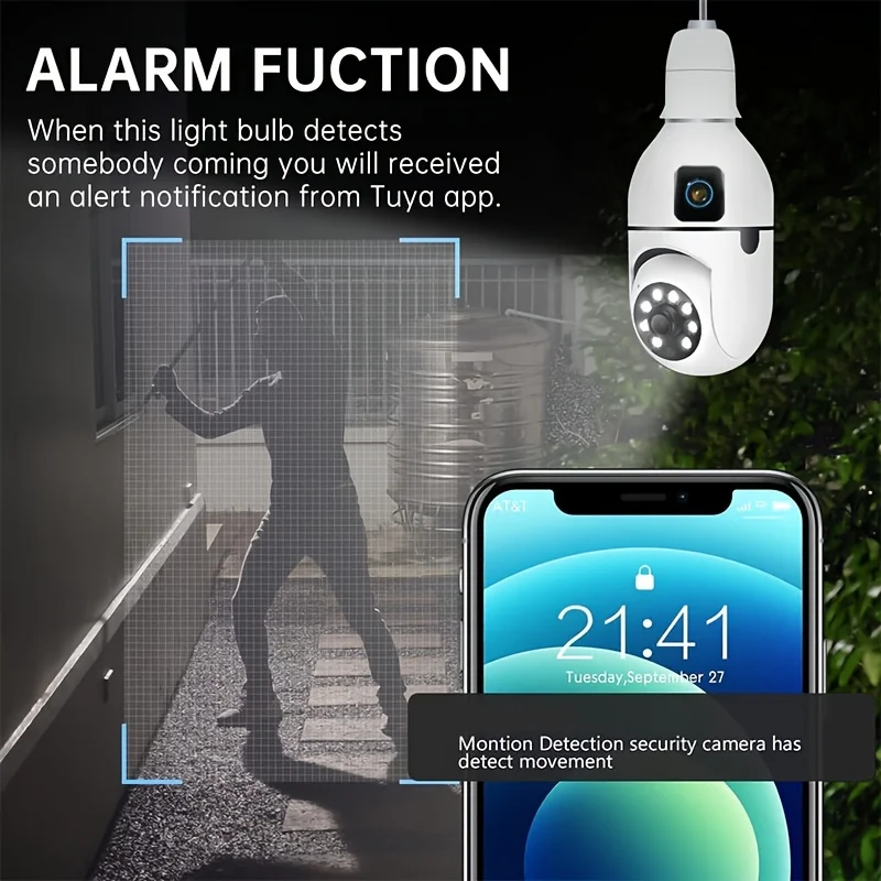 8MP WiFi IP Camera E27 Bulb Du – Smart Home Os recenzja i cena