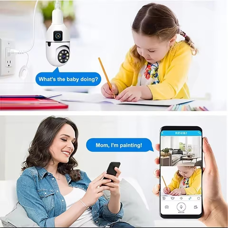 8MP WiFi IP Camera E27 Bulb Du – Smart Home Os recenzja i cena