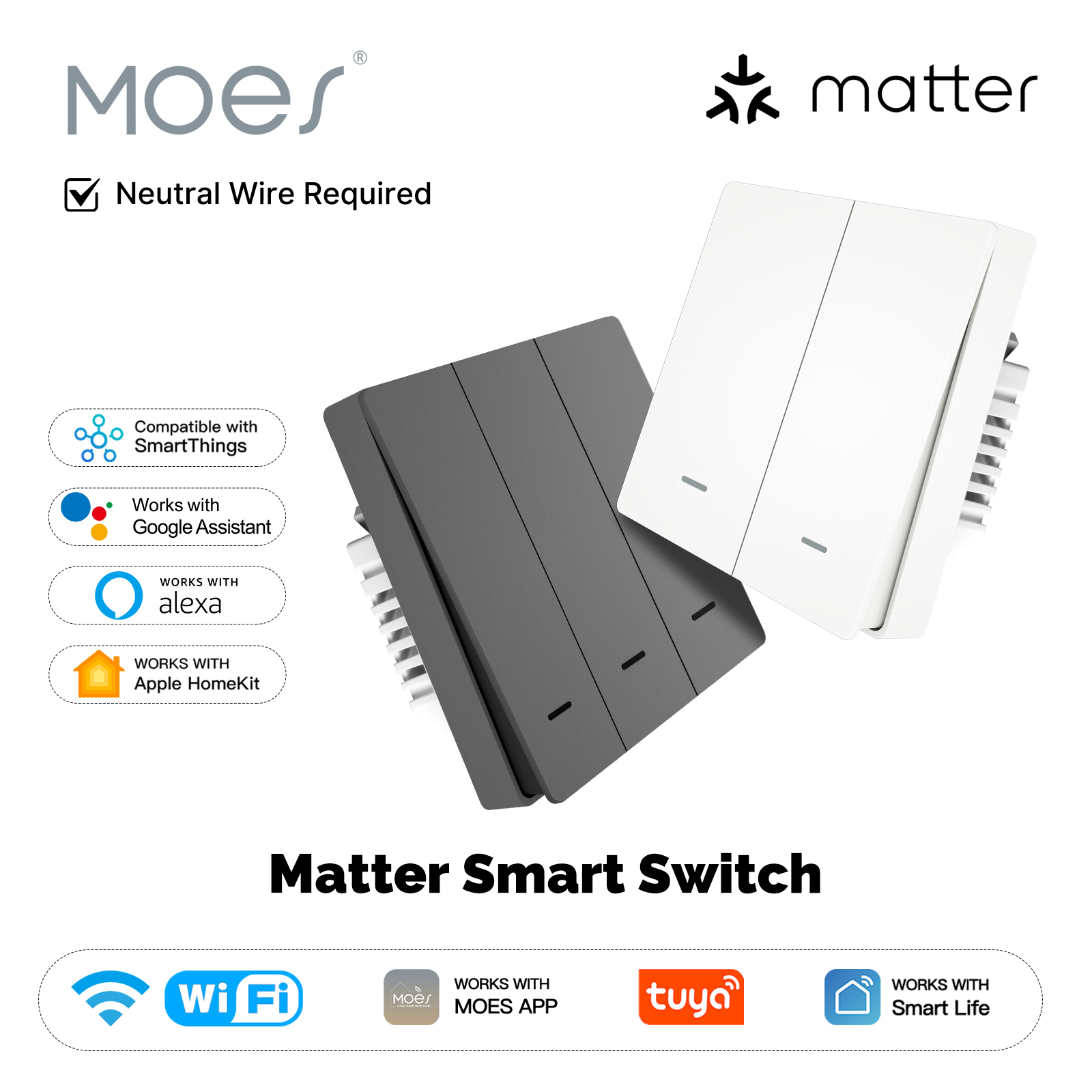 MOES Matter Tuya WiFi Smart Li – Smart Home Google recenzja i cena