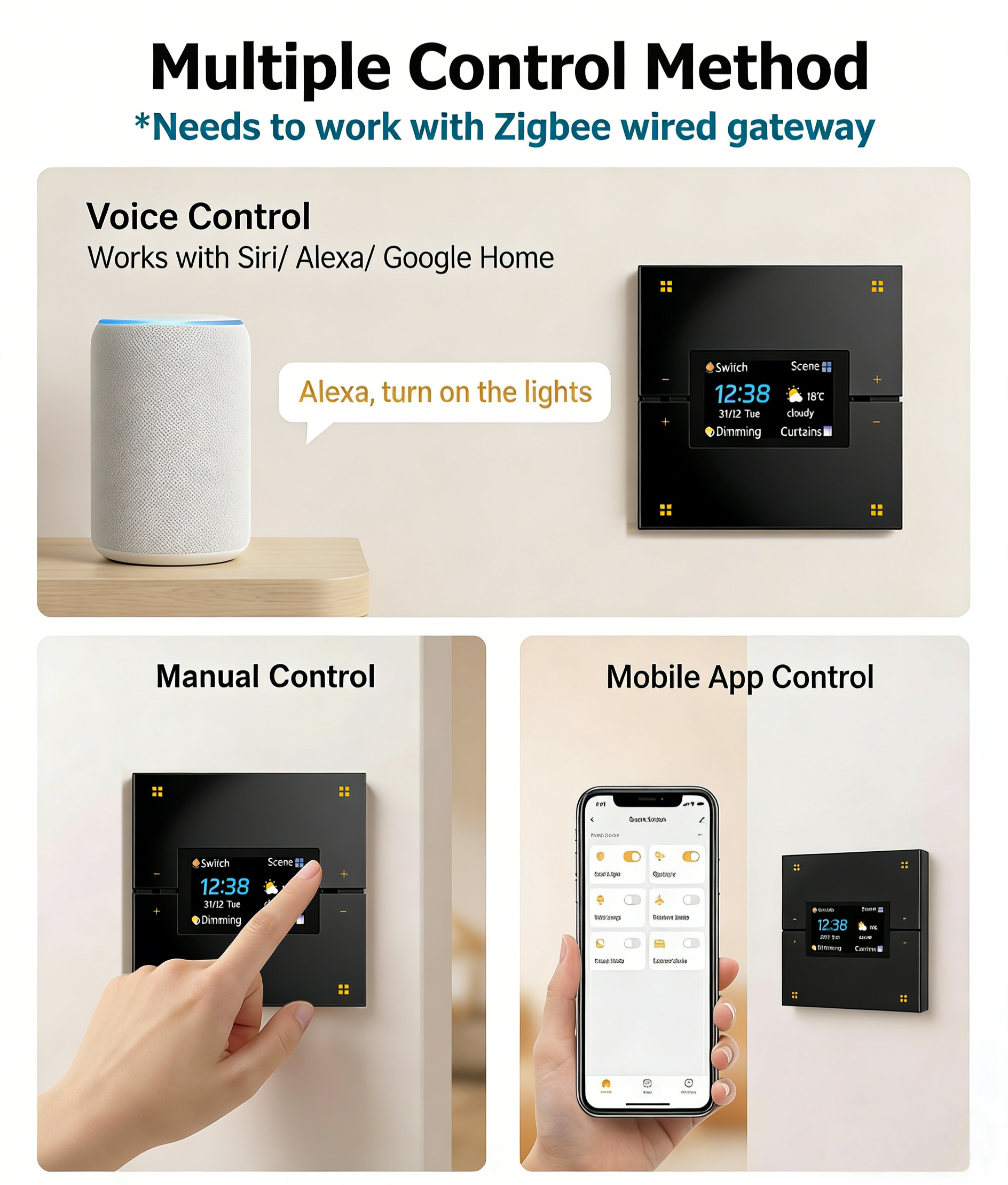 Tuya Smart Wall Switch work Zi – Smart Home Display recenzja i cena