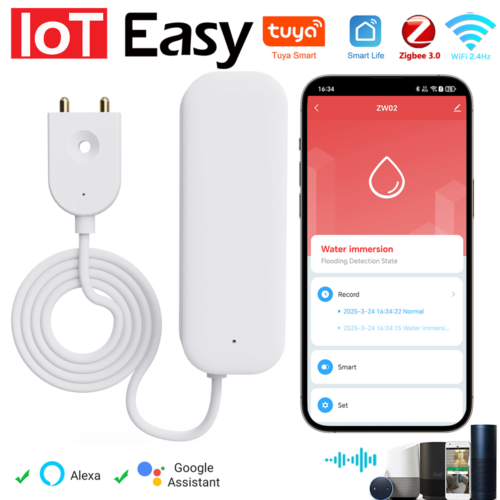 Tuya WiFi ZigBee Water Sensor  – Smart Home Iot recenzja i cena