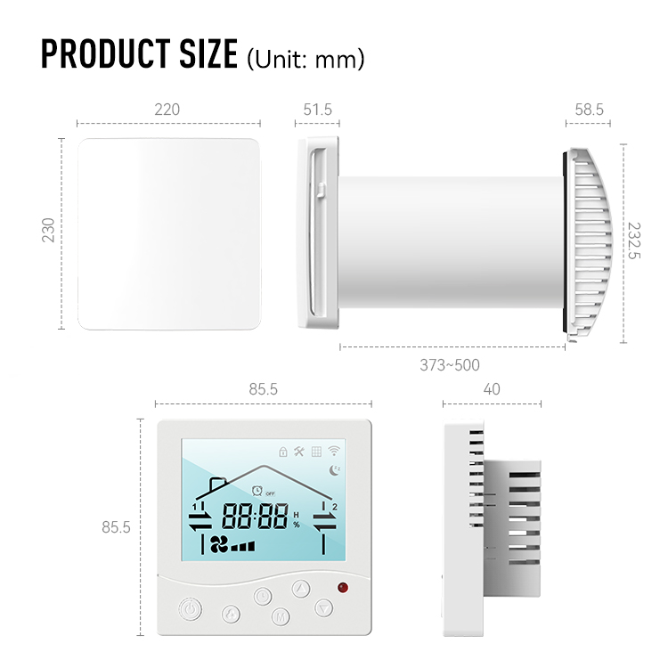 LCD Display Heat Recovery Vent – Smart Home Energy App recenzja i cena
