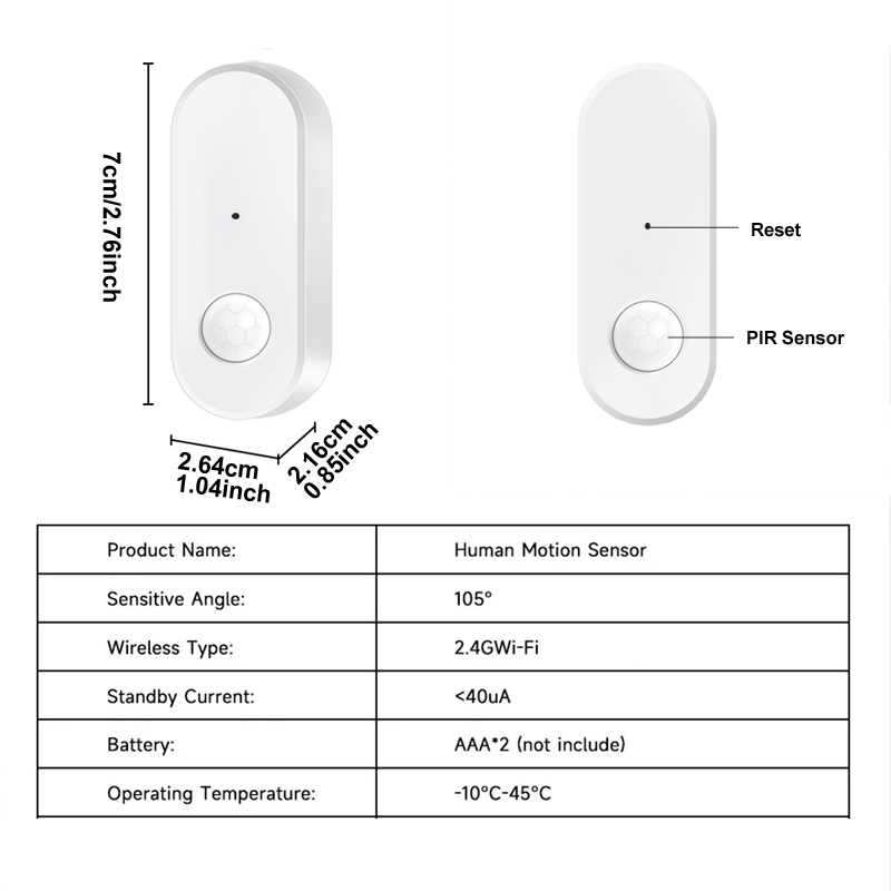 Tuya WiFi PIR Motion Sensor Hu – Smart Home Wiser recenzja i cena