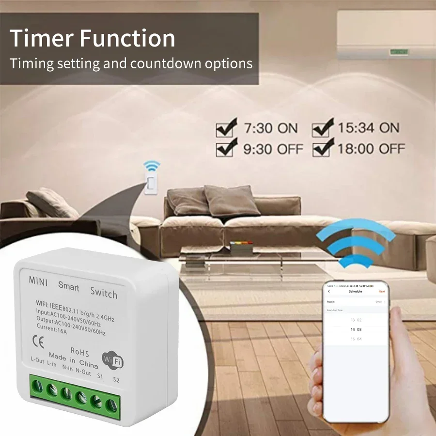 16A 20A Tuya Smart WiFi Switch – Smart Home Google recenzja i cena
