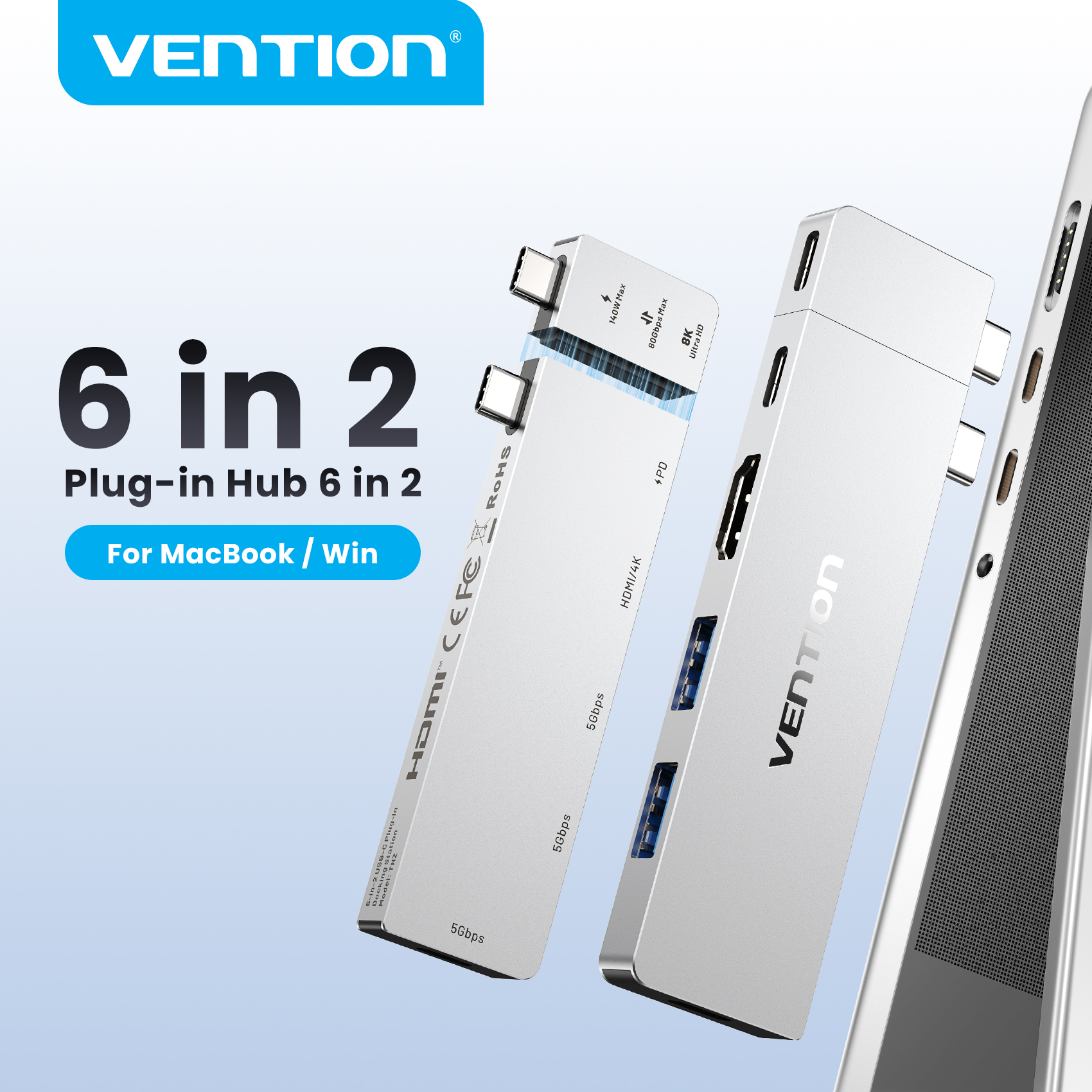 Vention USB C Plug-in Hub 6 in – Smart Home Hub 2 recenzja i cena