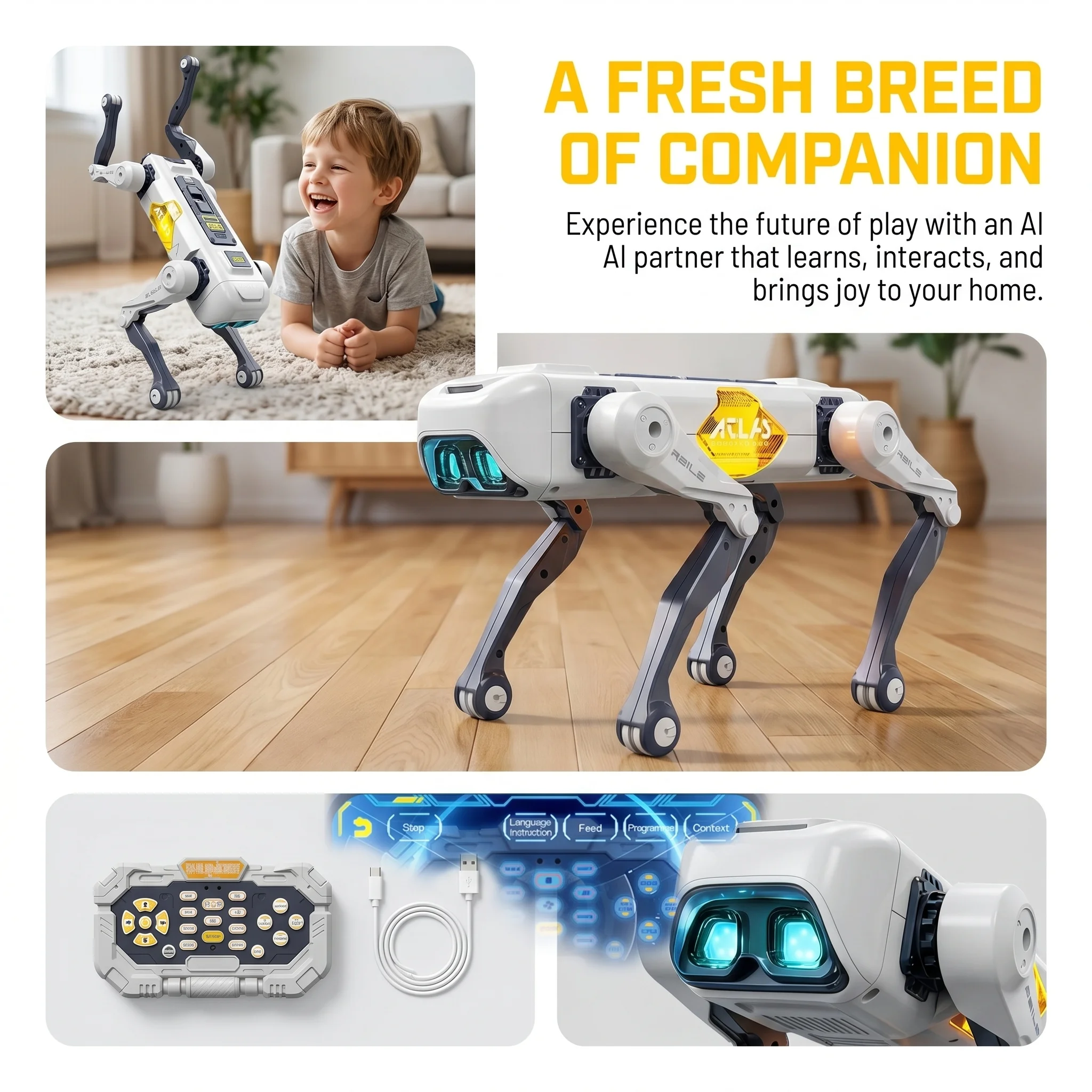 AI Smart Robot Dog, Voice & AP – Smart Home App recenzja i cena