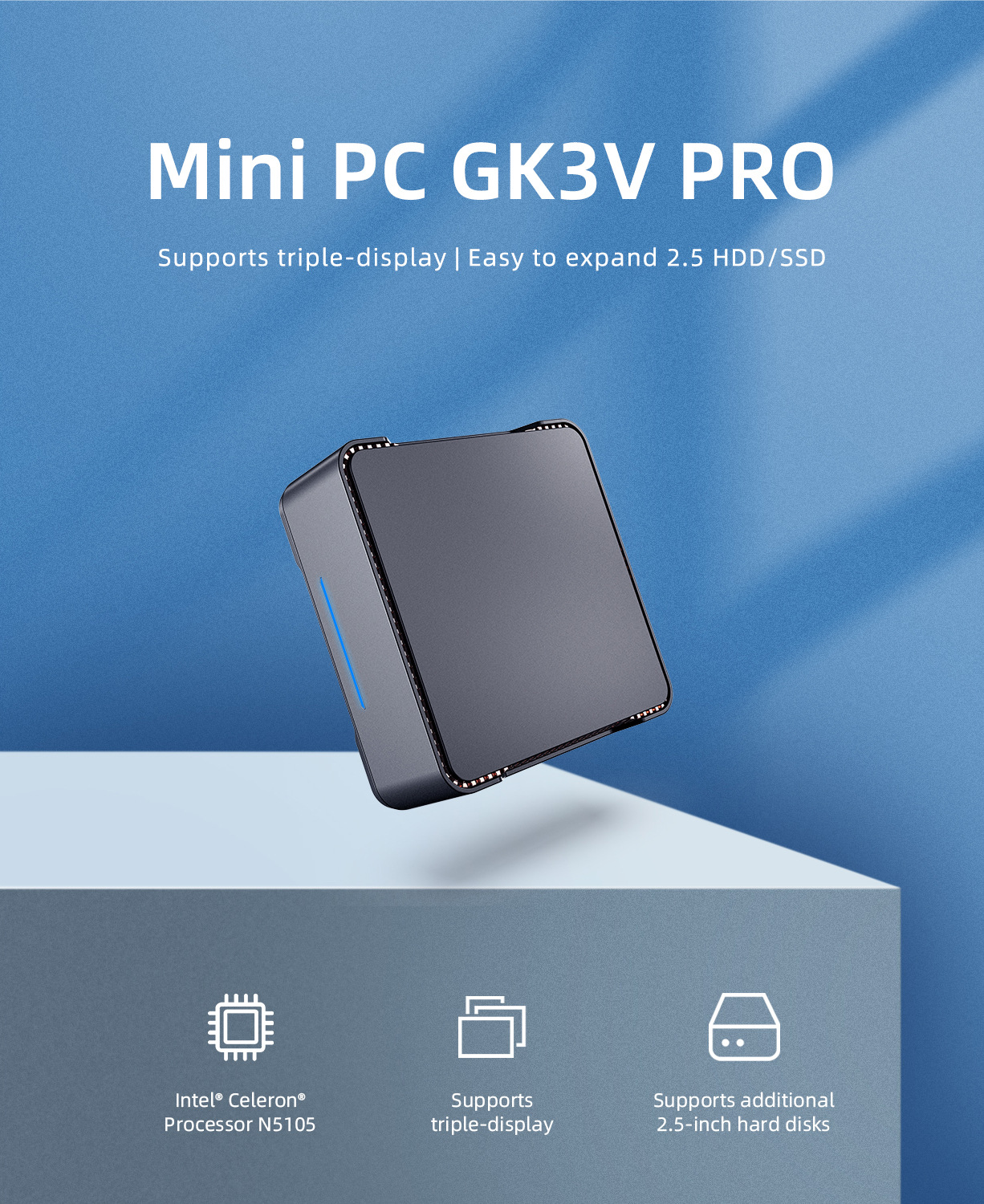 GK3V Pro mini pc Intel N5105 R – Smart Home Pc recenzja i cena