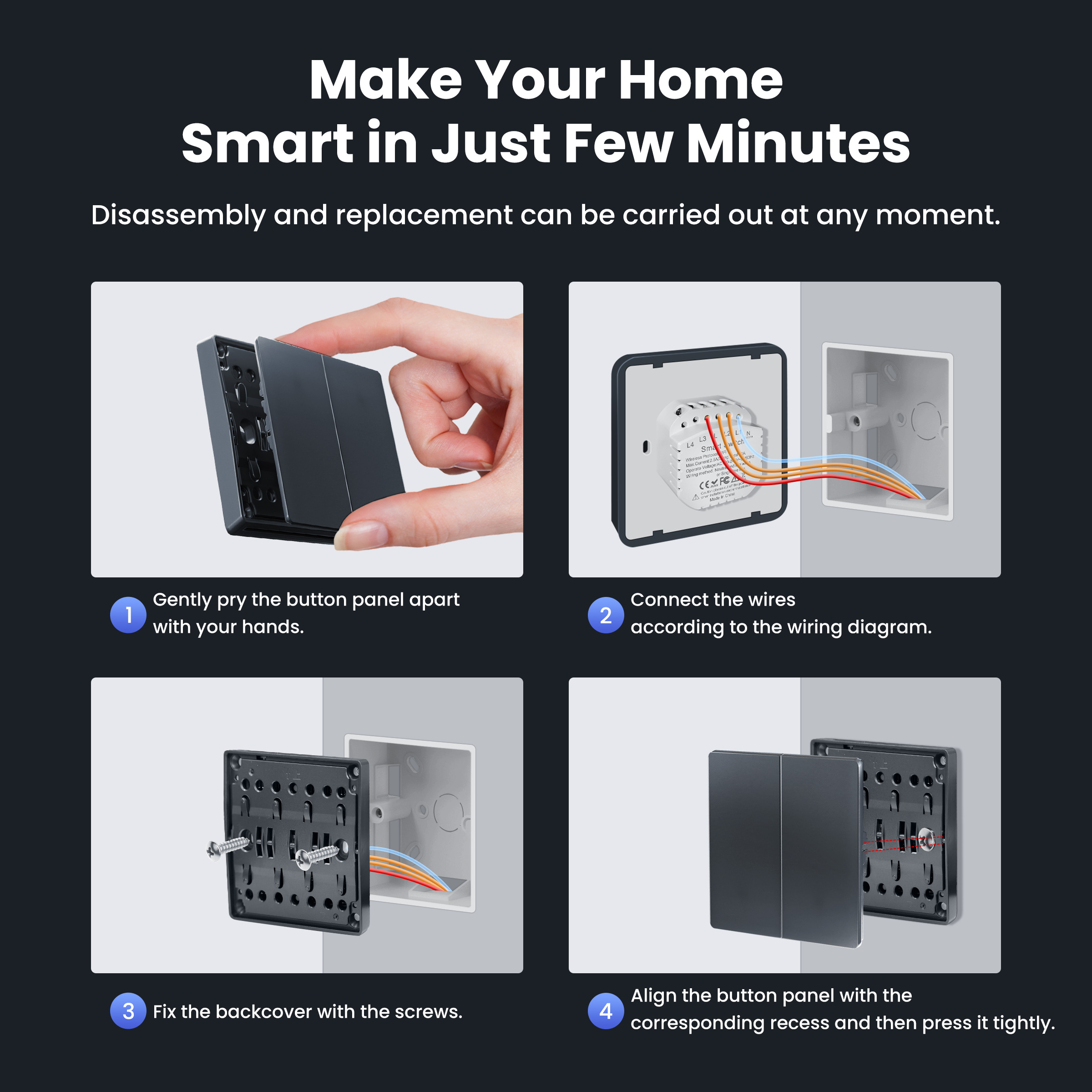 GIRIER Smart Light Switch WiFi – Smart Home Google recenzja i cena
