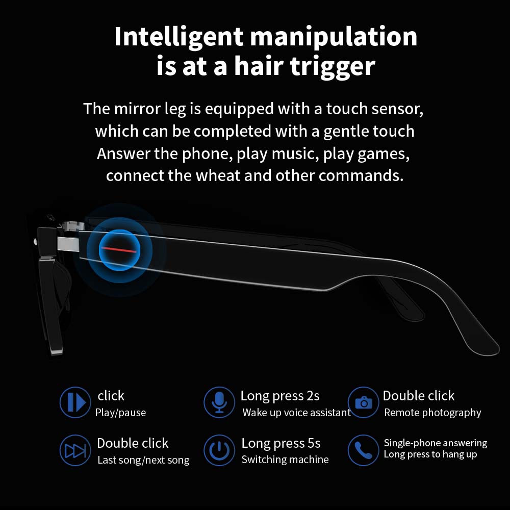 SENBONO E13 Smart Glasses:Blue – Smart Home Speaker recenzja i cena