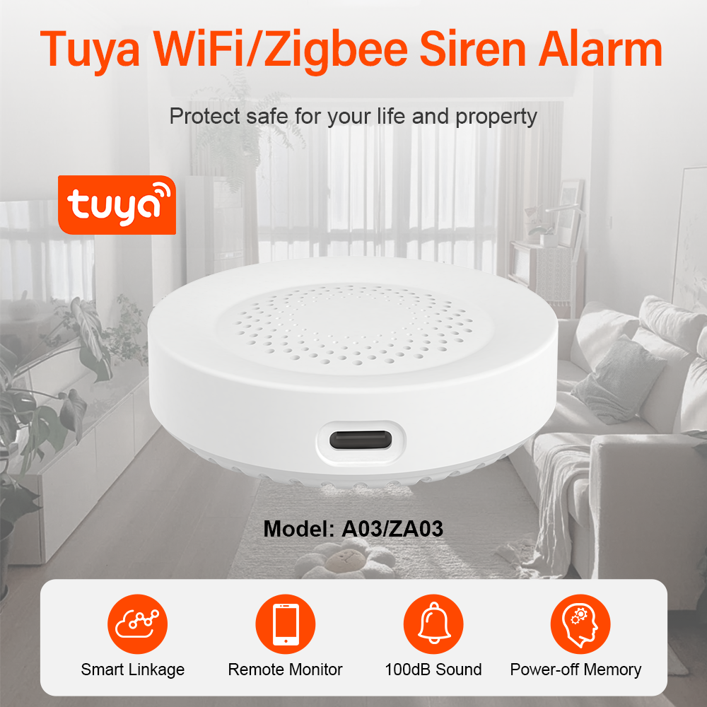 Tuya Zigbee WiFi Siren Alarm F – Smart Home Speaker recenzja i cena